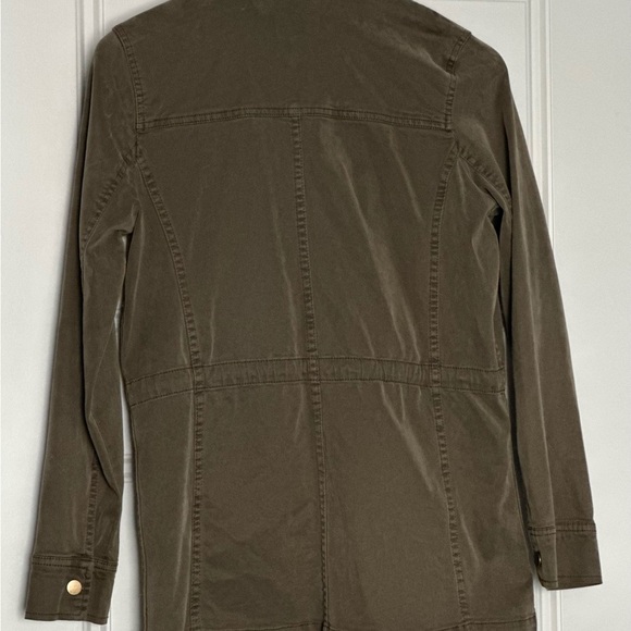 Lucky Brand Jacket Womens Sm Green Filed Utility Full Zip + Button Up + Pockets - Picture 3 of 3